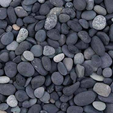 Beach Pebbles Zwart 5/8