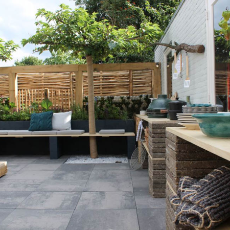 Plaza Plus F30 60x60x6 Grijs-zwart