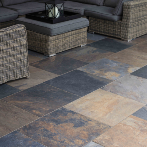 Keramiek Ardesie 60x60x2 Arcobaleno AD03