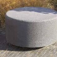 Oud Hollands Grijs 100x40 Zitelement Rond