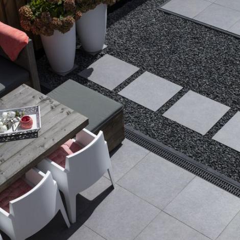 GeoCeramica® 60x60x4 Quartier Dark Grey