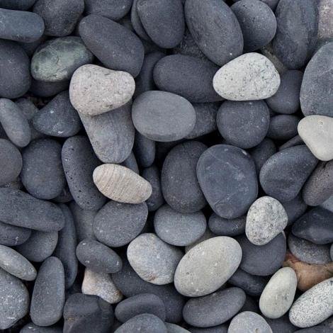 Beach Pebbles Zwart 8/16