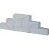 Gevelsteen Rox 29x9x8,9 Noors wit