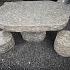 Fintstone tafel en krukken