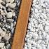 Opsluitband afdekker 6x200x6,5 cm Corten