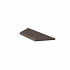 Schellevis ZWEMBADRAND HOEK LINKS (100/60X40X5 CM) TAUPE