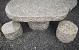 Fintstone tafel en krukken