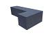 Patiohoekblok Antraciet 60x15x15cm strak