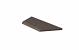 Schellevis ZWEMBADRAND HOEK LINKS (100/60X40X5 CM) TAUPE