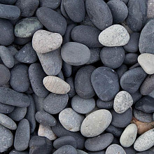 Beach Pebbles Zwart 8/16