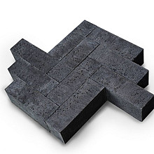 Oud Hollands Dikformaat 21X7X8 CM Carbon