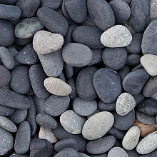 Beach Pebbles Zwart 8/16